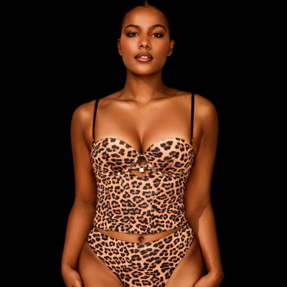 Honey Birdette Other - Honey Birdette Leopard Bustier 30G